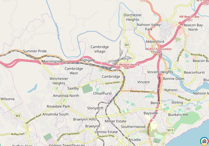 Map location of Cambridge